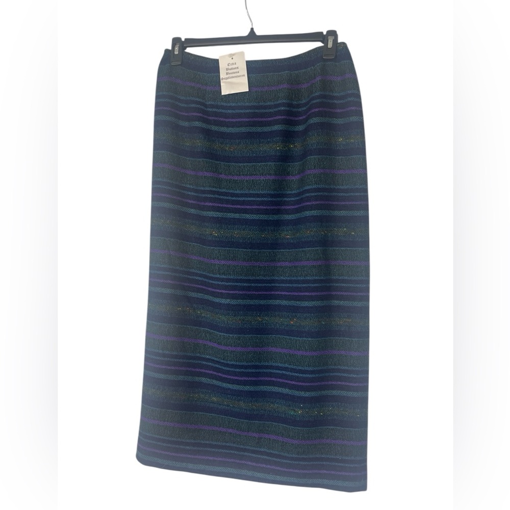 New Coldwater Creek faux wrap wool blend maxi skirt. Size 14. Made in USA - Picture 2 of 8